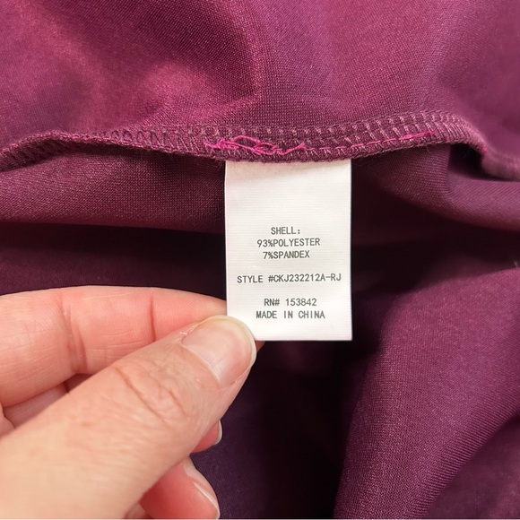 NWT MELLODAY Rich Magenta Trench Coat Mid Length Size XL Outerwear Fall Autumn - Picture 4 of 11